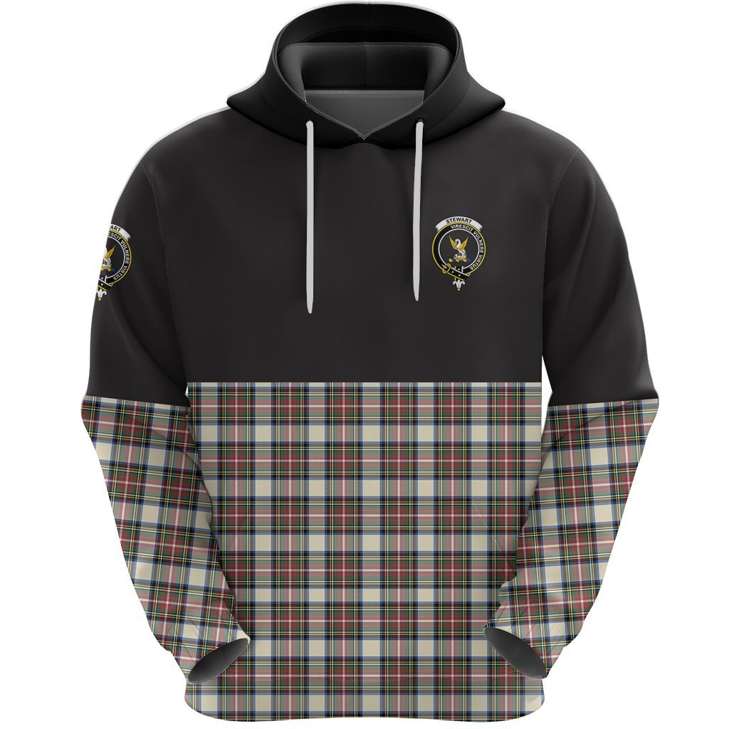 Stewart Dress Ancient Clan Half Of Tartan Hoodie