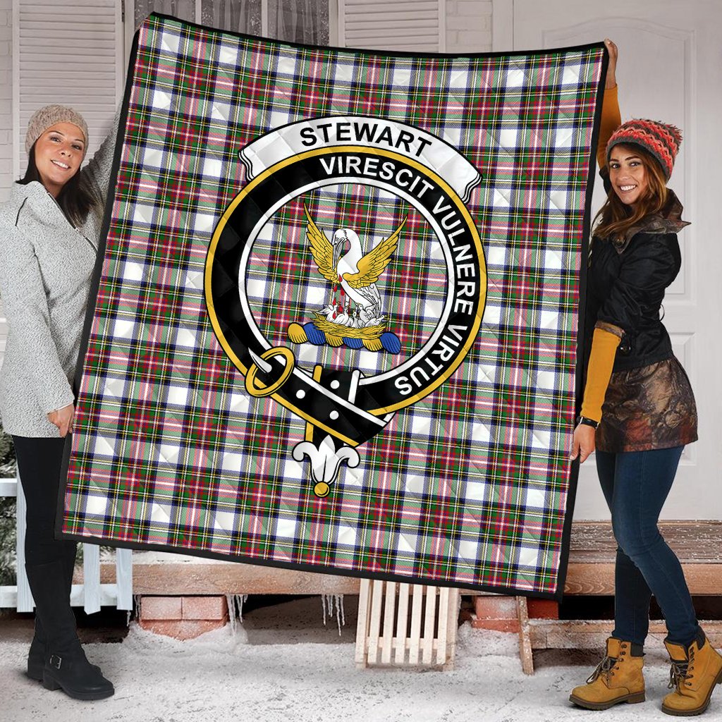 Stewart Dress Modern Tartan Crest Quilt