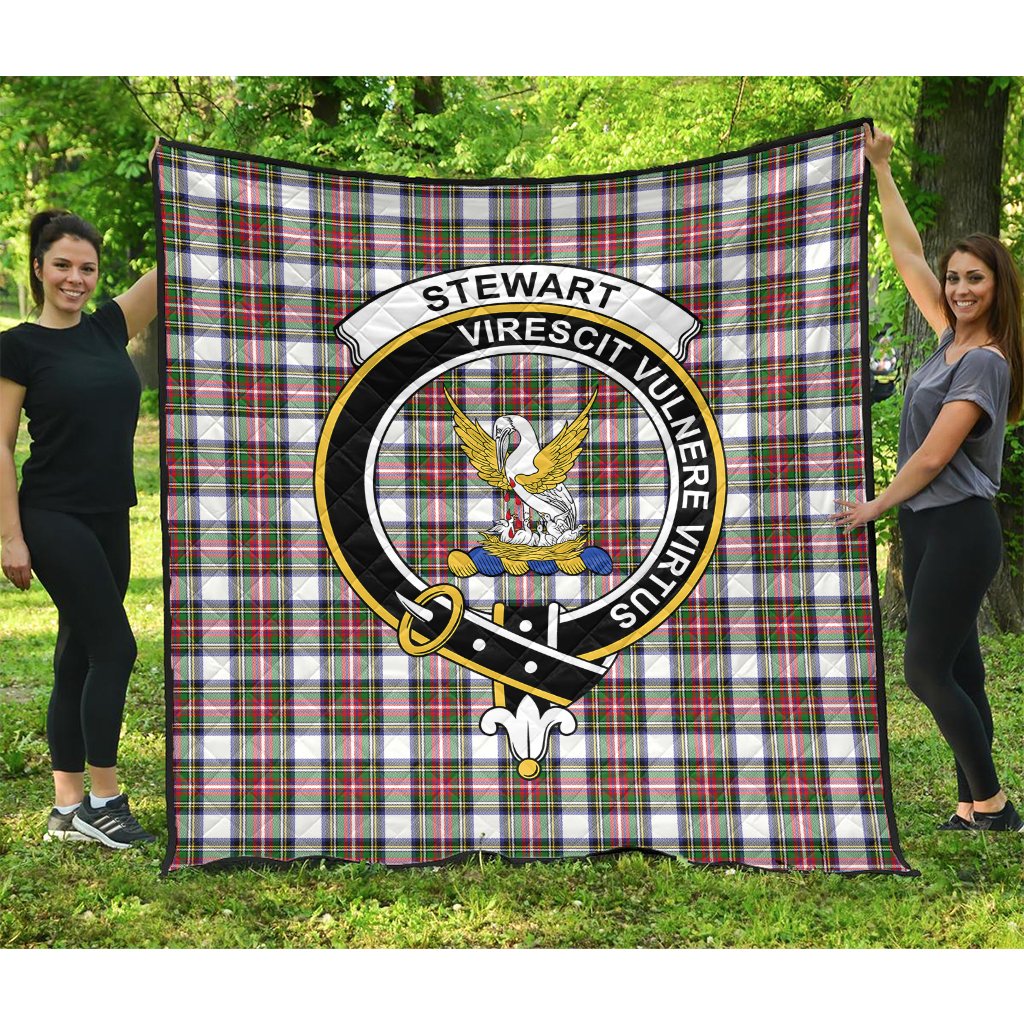Stewart Dress Modern Tartan Crest Quilt