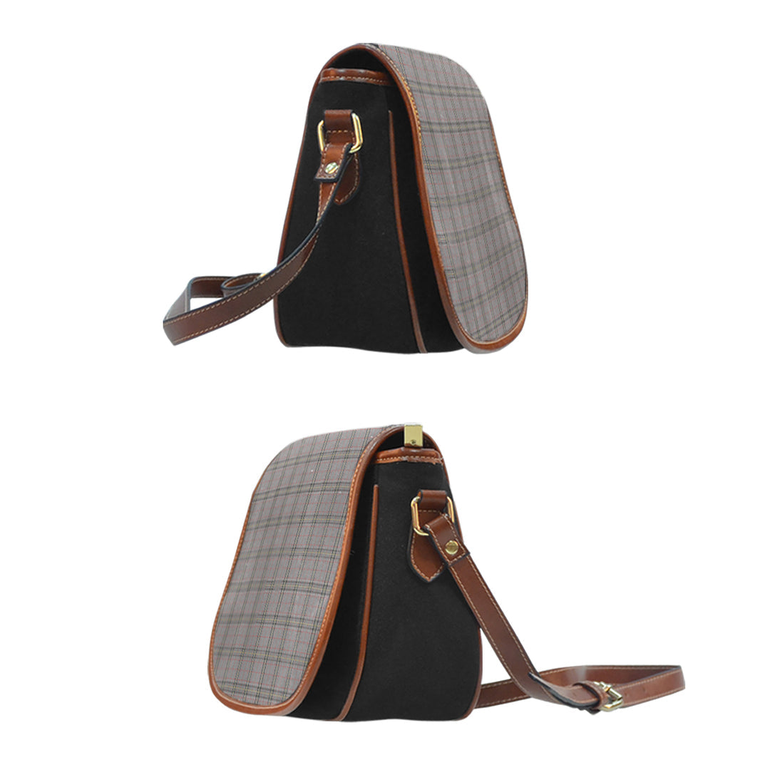 Stewart Grey Tartan Saddle Handbags