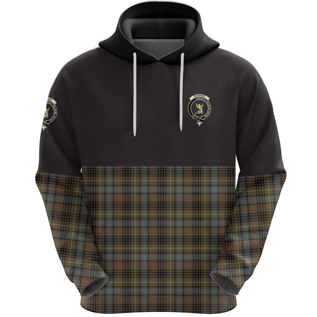 Stewart Hunting Weathered Clan Half Of Tartan Hoodie