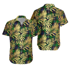 Stewart Old Modern Tartan Vintage Leaves Hawaiian Shirt