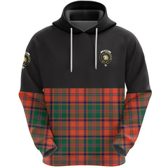 Stewart of Appin Ancient Clan Half Of Tartan Hoodie