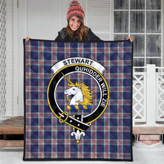 Stewart of Appin Hunting Dress Tartan Crest Quilt