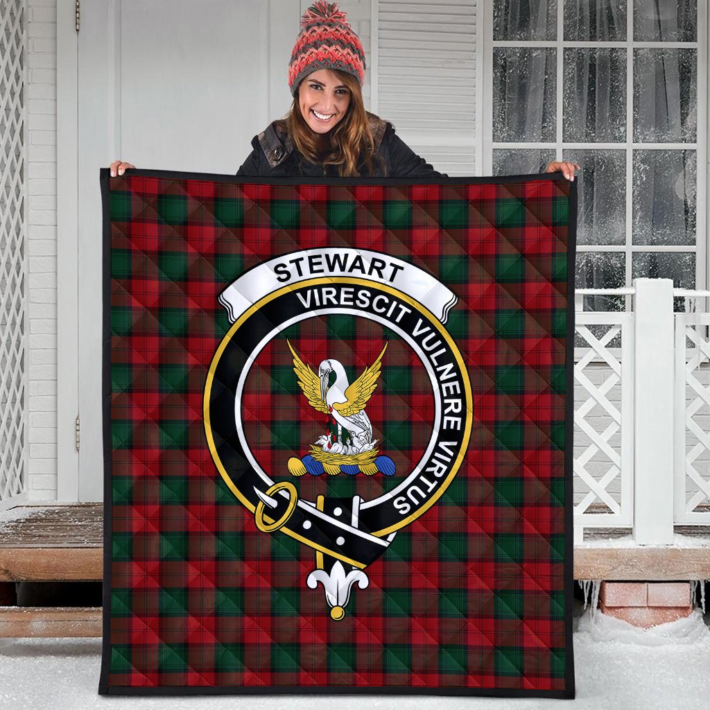 Stewart of Atholl Tartan Crest Quilt