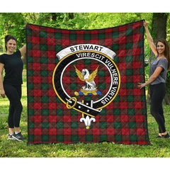 Stewart of Atholl Tartan Crest Quilt