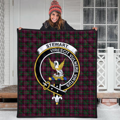Stewart of Bute Hunting Tartan Crest Quilt
