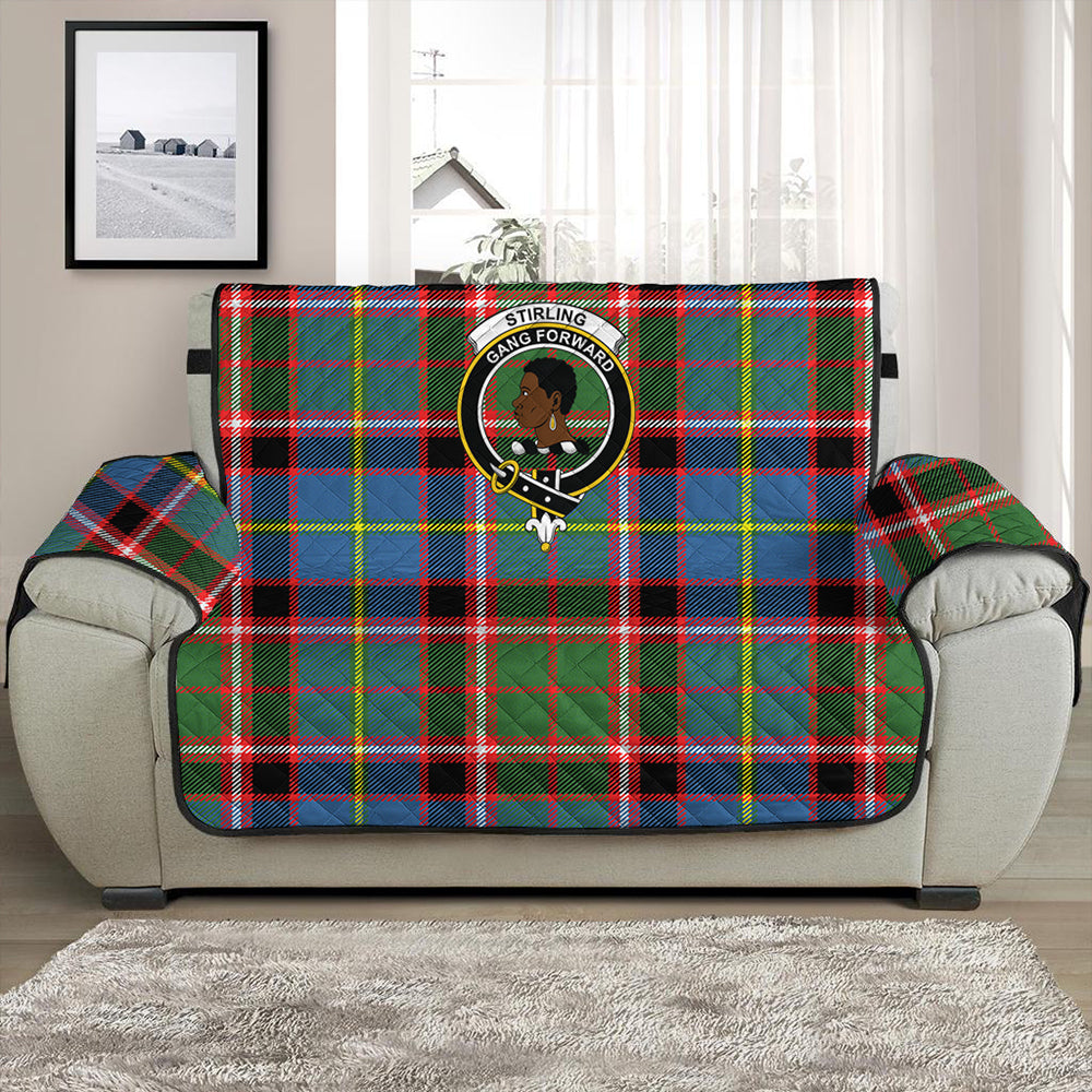 Stirling & Bannockburn District Tartan Crest Sofa Protector