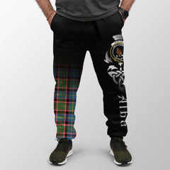 Stirling & Bannockburn District Tartan Crest Jogger Sweatpants - Alba Celtic Style