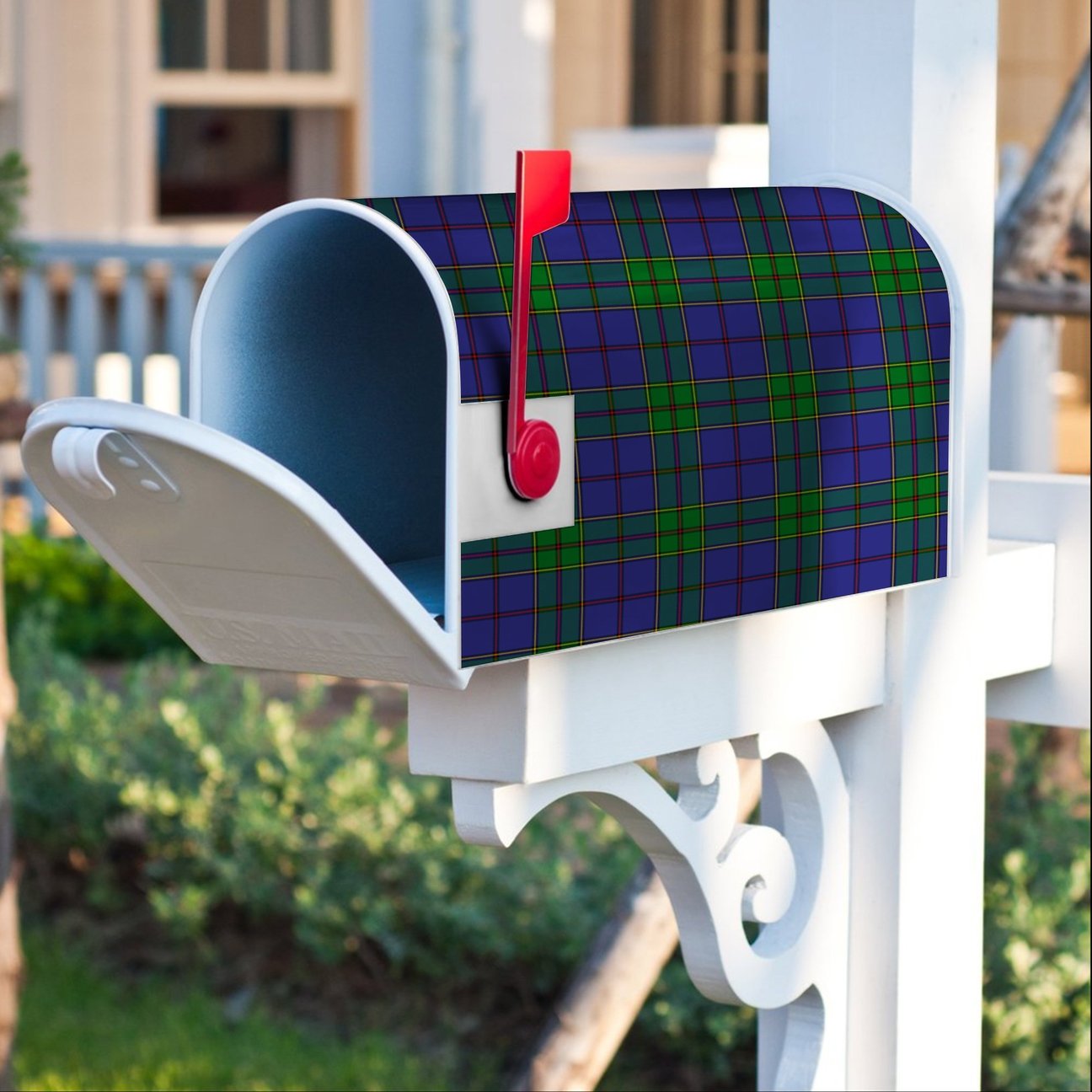 Strachan Tartan Crest Mailbox