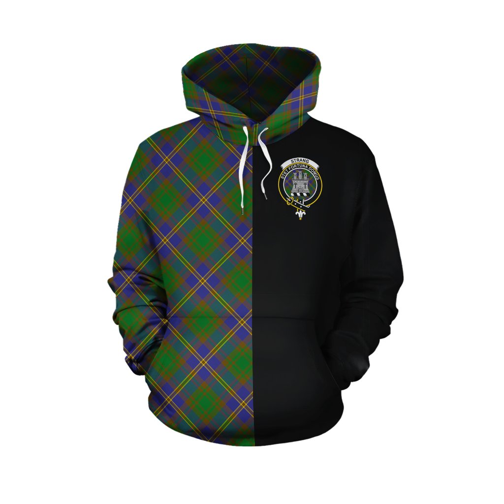 Strange of Balkaskie Tartan Hoodie Half of Me - Cross Style