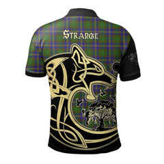 Strange of Balkaskie Tartan Polo Shirt Viking Wolf