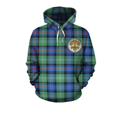 Sutherland Old Ancient Tartan Hoodie - Tree Of Life