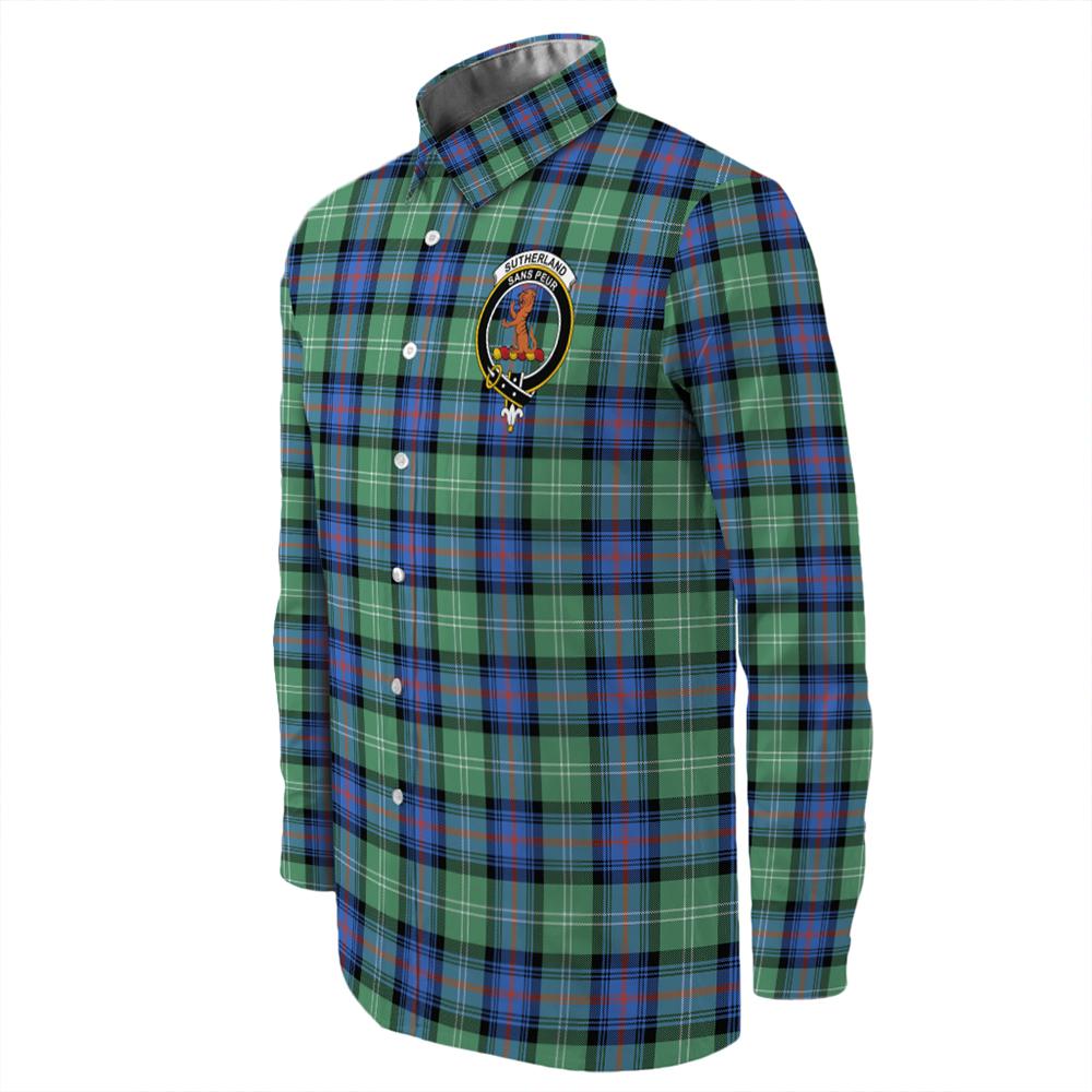 Sutherland Old Ancient Tartan Long Sleeve Button Shirt