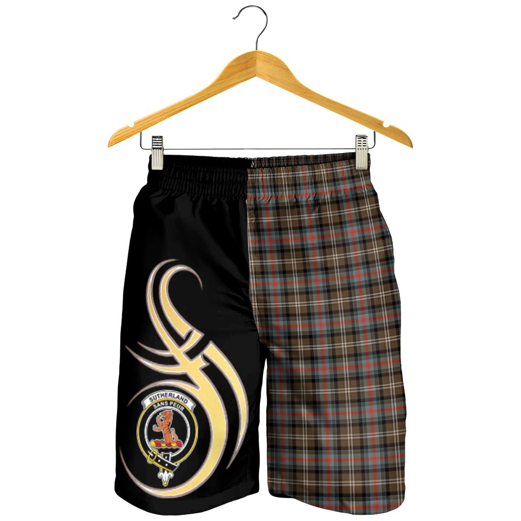 Sutherland Weathered Tartan Crest Men's Short PM8