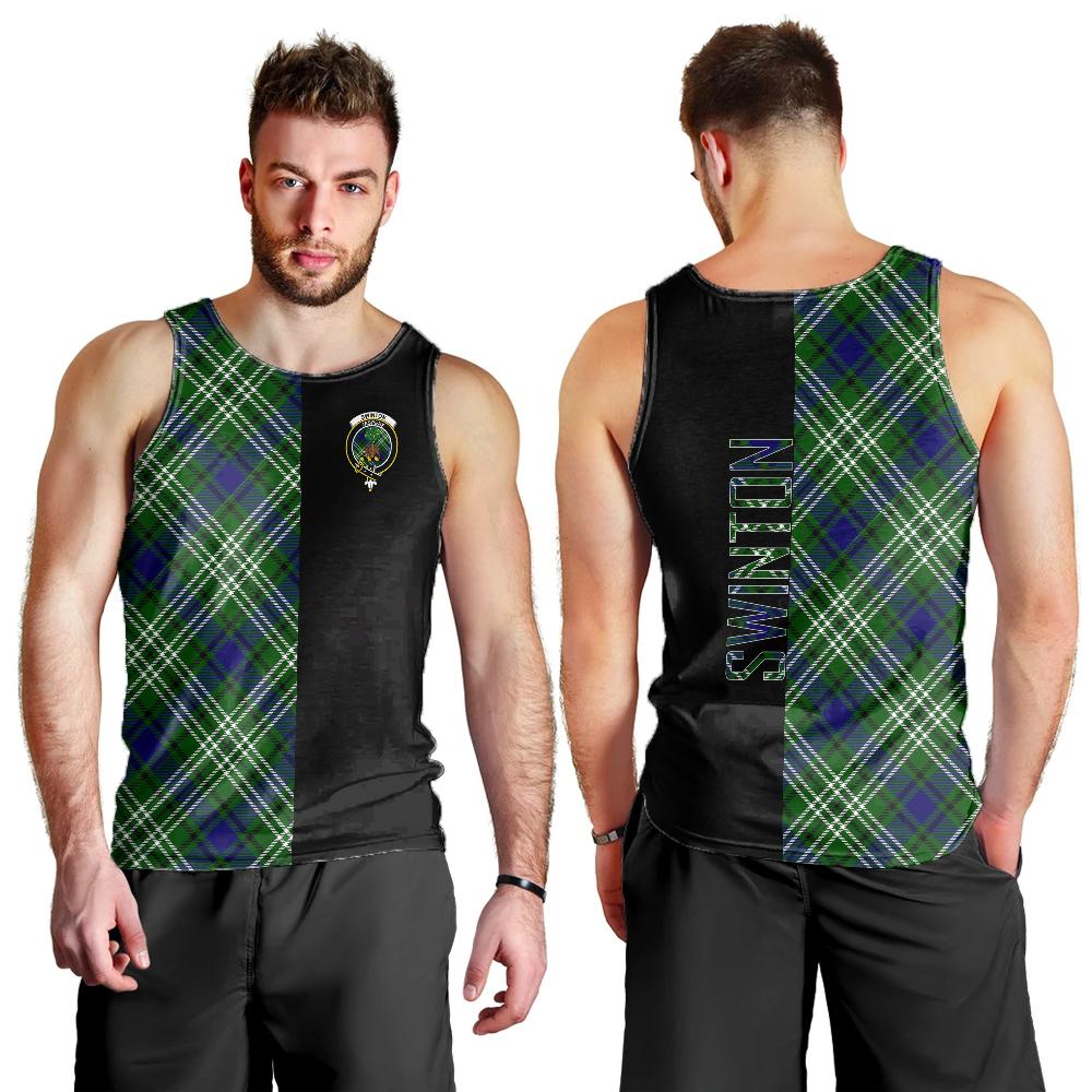 Swinton Tartan Crest Men's Tank Top - Cross Style