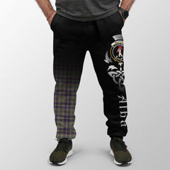 Tailyour Weathered Tartan Crest Jogger Sweatpants - Alba Celtic Style