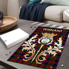 Tennant Tartan Crest Thistle Jigsaw Puzzles