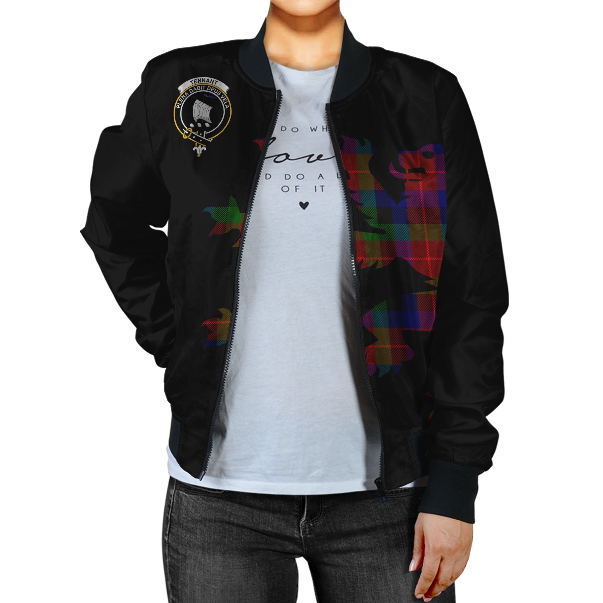 Tennant Tartan Bomber Jacket Lion & Thistle