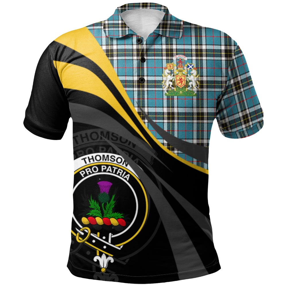 Thomson Tartan Polo Shirt - Royal Coat Of Arms Style