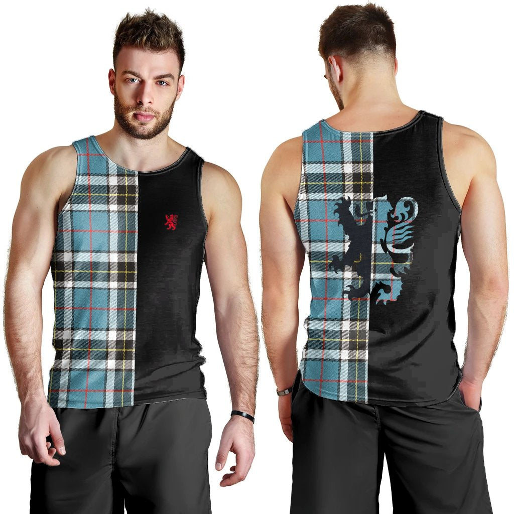 Thomson Tartan Crest Men's Tank Top - Lion Style