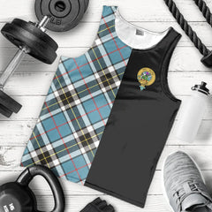 Thomson Tartan Crest Men's Tank Top - Cross Style