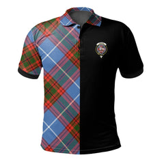 Trotter Tartan Polo Shirt Half of Me - Cross Style