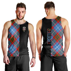 Trotter Tartan Crest Men's Tank Top - Cross Style