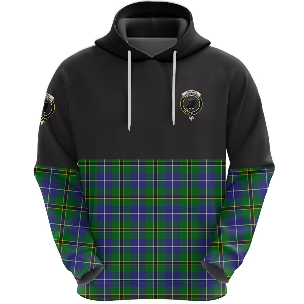Turnbull Hunting Clan Half Of Tartan Hoodie