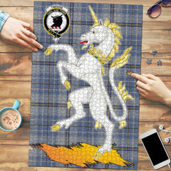 Tweedie Tartan Crest Unicorn Scotland Jigsaw Puzzles