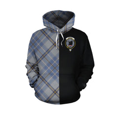 Tweedie Tartan Hoodie Half of Me - Cross Style