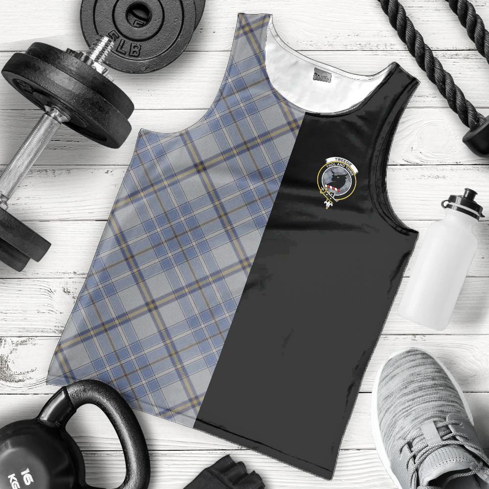 Tweedie Tartan Crest Men's Tank Top - Cross Style