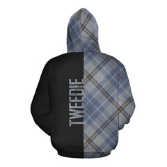 Tweedie Tartan Hoodie Half of Me - Cross Style