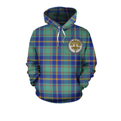 US Marine Tartan Hoodie - Tree Of Life