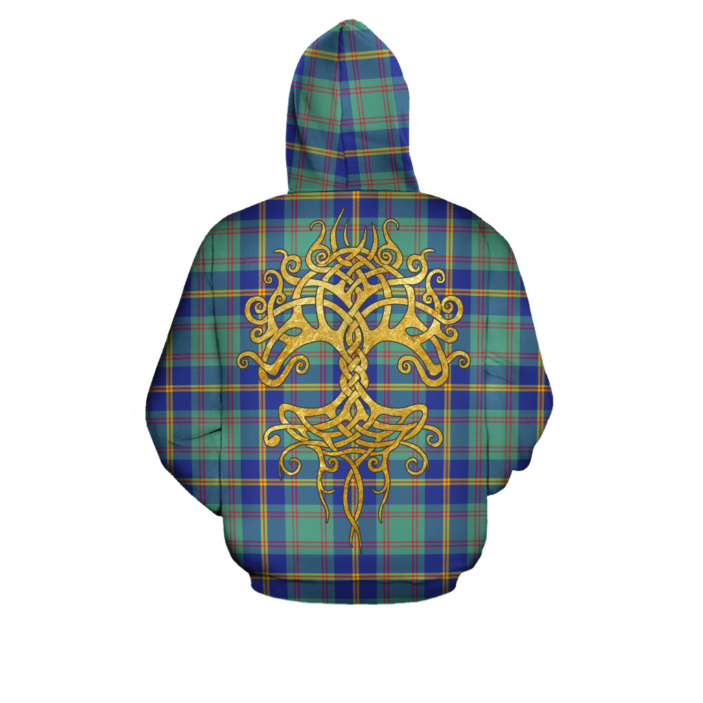 US Marine Tartan Hoodie - Tree Of Life