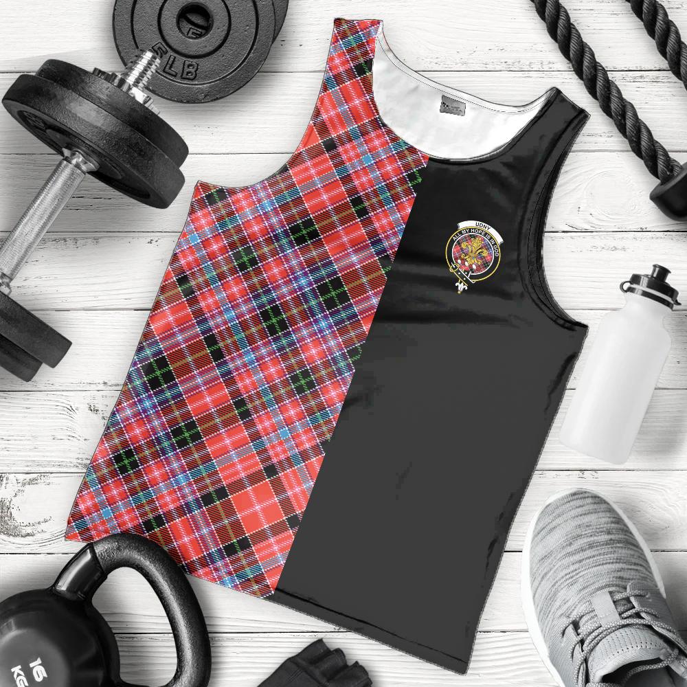 Udny Tartan Crest Men's Tank Top - Cross Style