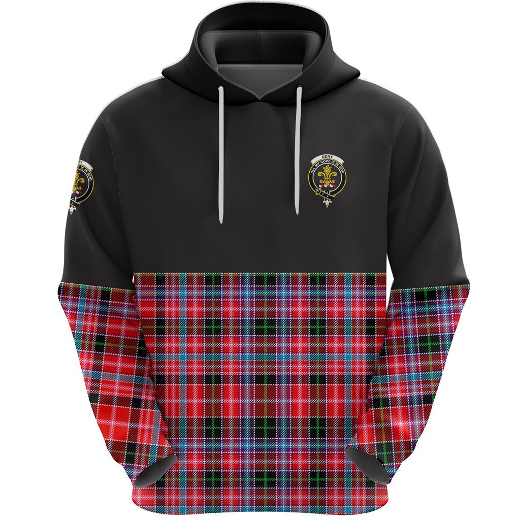 Udny Clan Half Of Tartan Hoodie