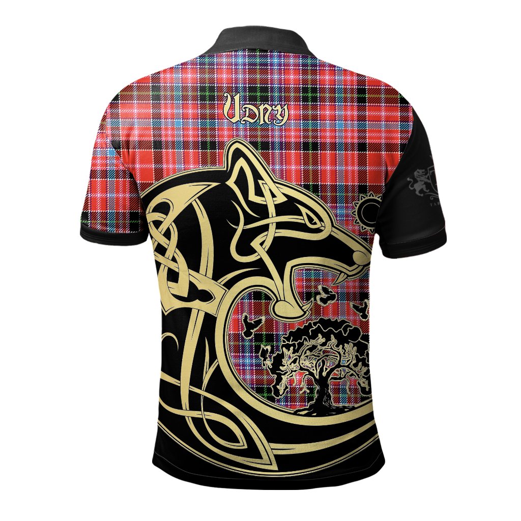 Udny Tartan Polo Shirt Viking Wolf