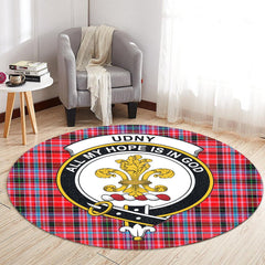 Udny Tartan Crest Round Rug