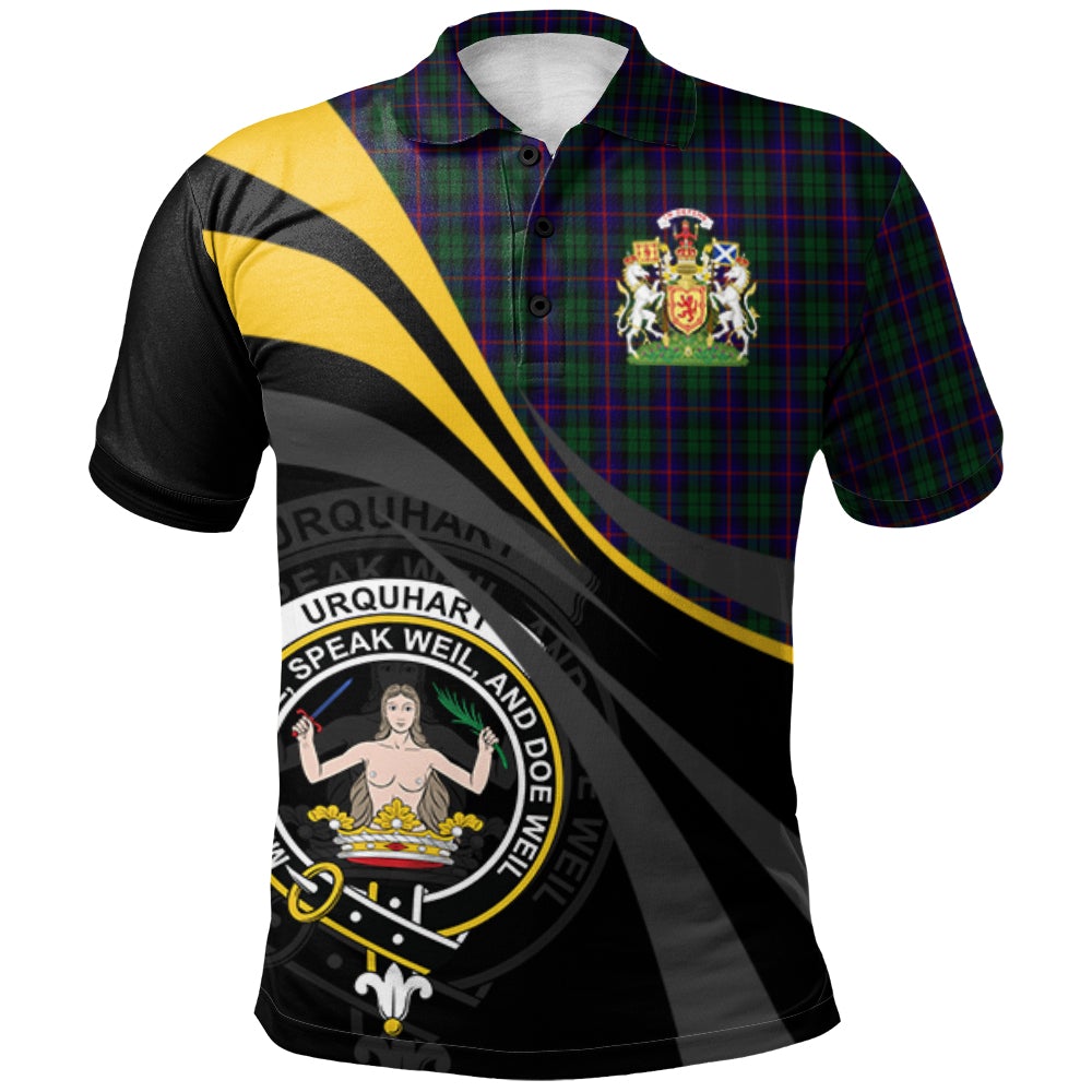 Urquhart Tartan Polo Shirt - Royal Coat Of Arms Style