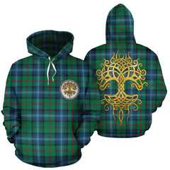 Urquhart Ancient Tartan Hoodie - Tree Of Life