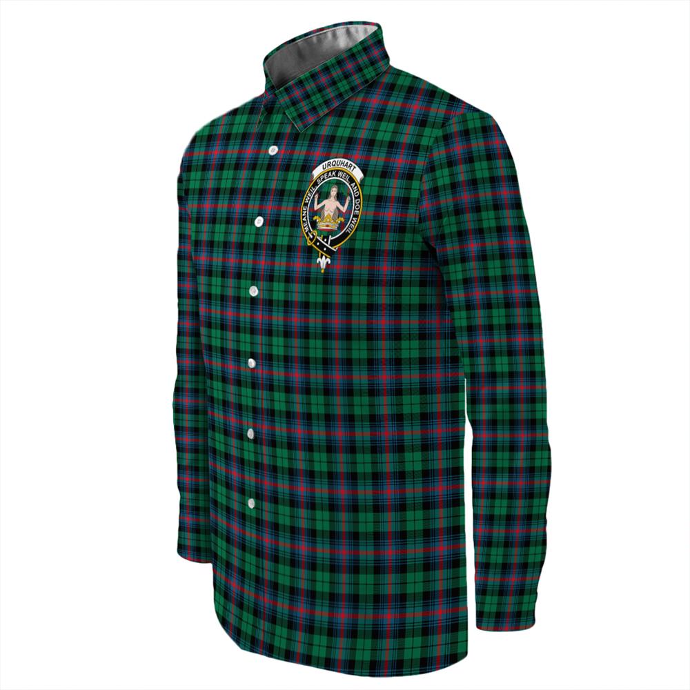 Urquhart Broad Red Ancient Tartan Long Sleeve Button Shirt