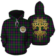 Urquhart Modern Tartan Hoodie - Tree Of Life