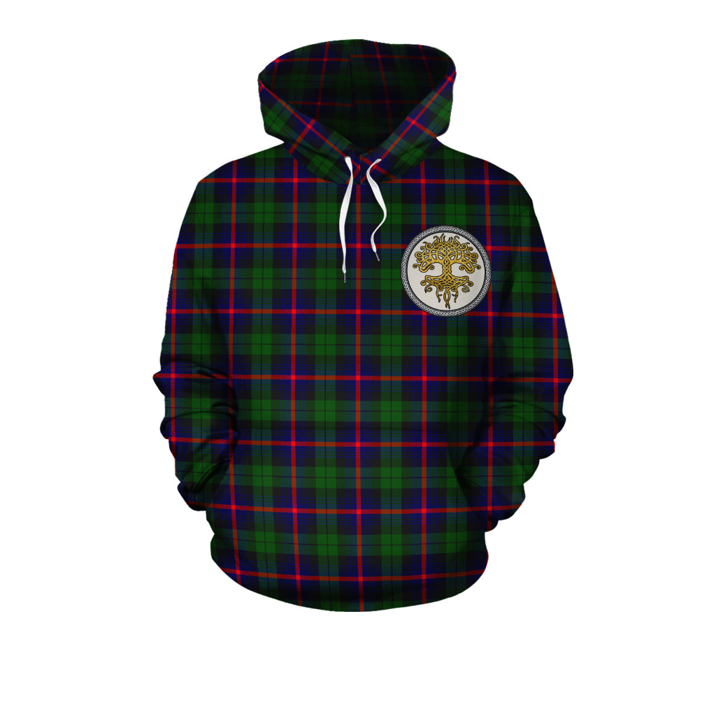 Urquhart Modern Tartan Hoodie - Tree Of Life