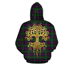 Urquhart Modern Tartan Hoodie - Tree Of Life