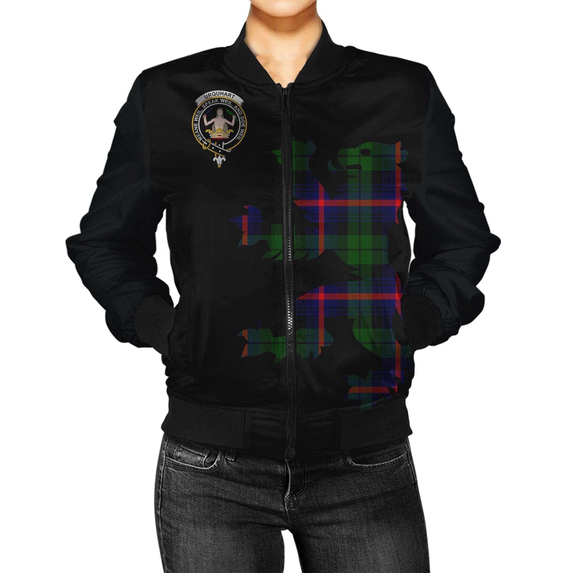 Urquhart Tartan Bomber Jacket Lion & Thistle