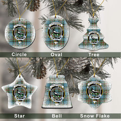 Walkinshaw Tartan Christmas Ceramic Ornament - Snow Style