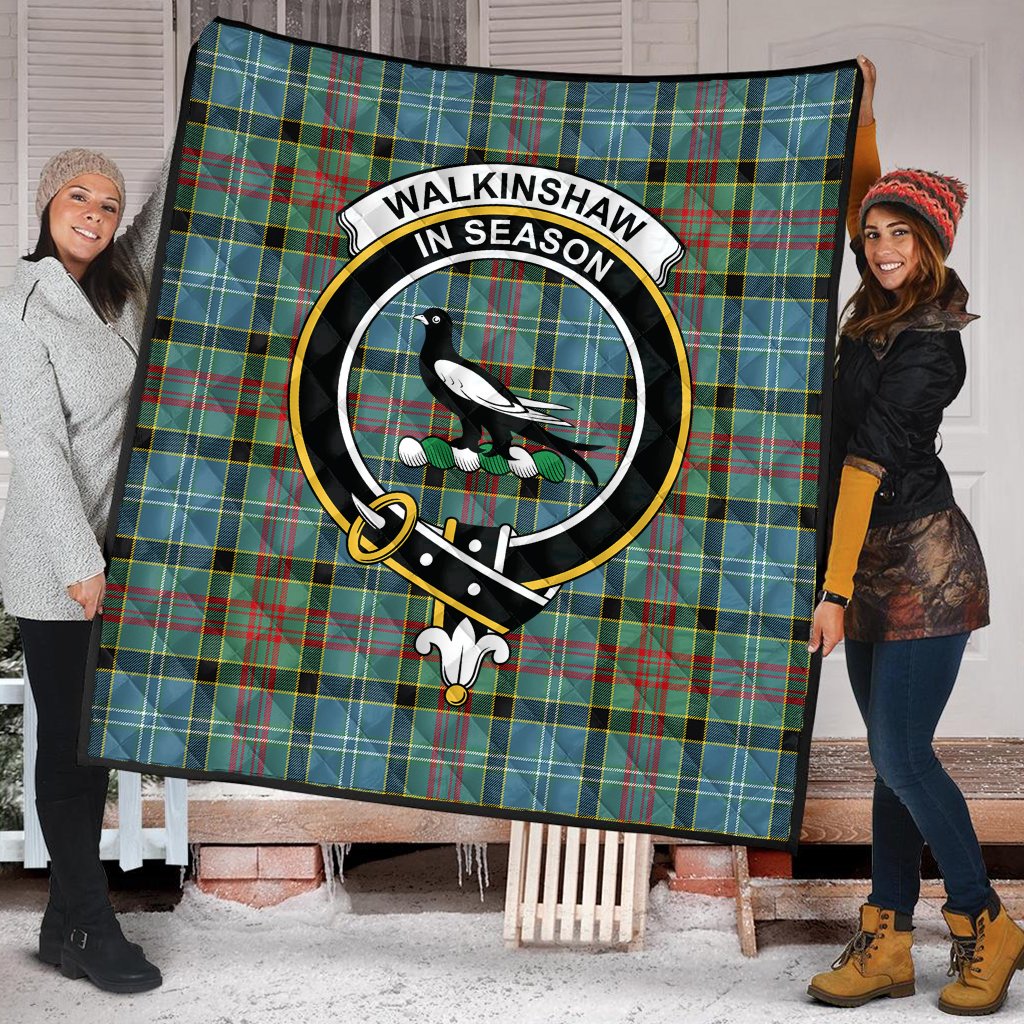 Walkinshaw Tartan Crest Quilt