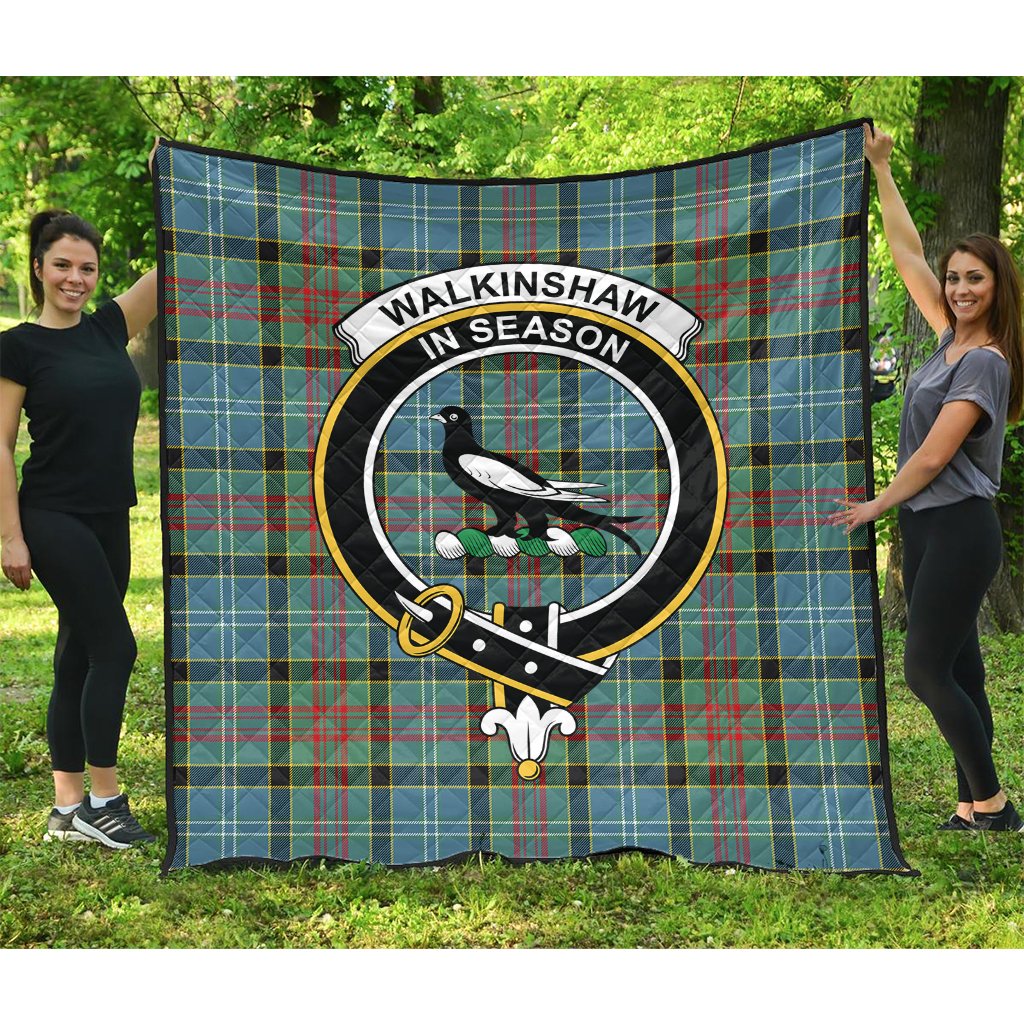 Walkinshaw Tartan Crest Quilt