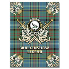 Walkinshaw Tartan Gold Courage Symbol Blanket